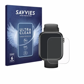 Face avant d’un emballage produit avec le logo de la marque Savvies. À côté, l’appareil RLQA G104 1.83