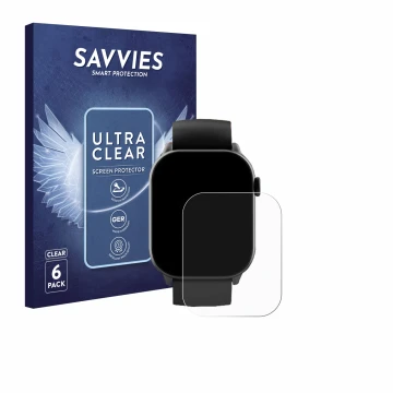 Face avant d’un emballage produit avec le logo de la marque Savvies. À côté, l’appareil Uaue Y88 1.96