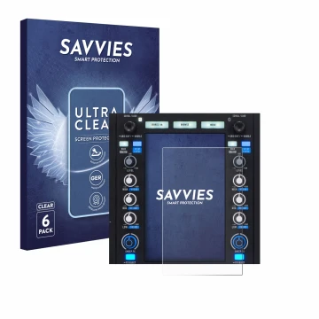 Face avant d’un emballage produit avec le logo de la marque Savvies. À côté, l’appareil Rane System One est représenté avec la