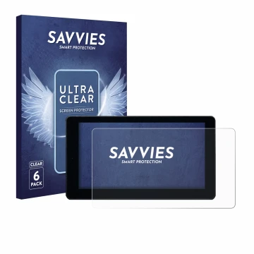 Face avant d’un emballage produit avec le logo de la marque Savvies. À côté, l’appareil Zontes 368K est représenté avec la pro