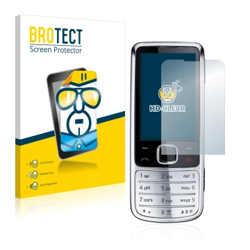 Face avant d’un emballage produit avec le logo de la marque BROTECT. À côté, l’appareil Nokia 6700 classic est représenté avec