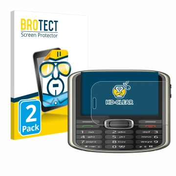 Face avant d’un emballage produit avec le logo de la marque BROTECT. À côté, l’appareil Nokia 3720 classic est représenté avec