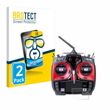 Face avant d’un emballage produit avec le logo de la marque BROTECT. À côté, l’appareil Graupner MZ-24 est représenté avec la 