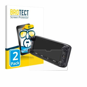 Face avant d’un emballage produit avec le logo de la marque BROTECT. À côté, l’appareil Icom ID-5100 est représenté avec la pr