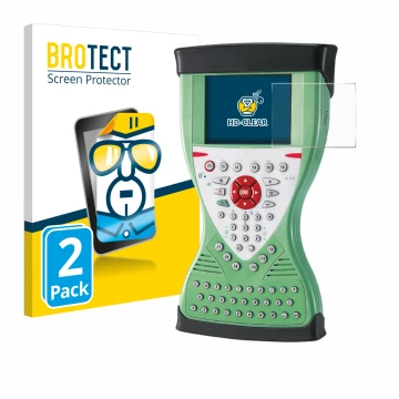 Face avant d’un emballage produit avec le logo de la marque BROTECT. À côté, l’appareil Leica Viva Controller CS15 est représe