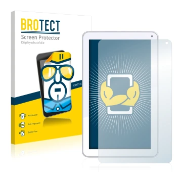 Face avant d’un emballage produit avec le logo de la marque BROTECT. À côté, l’appareil Odys Maven 10 est représenté avec la p