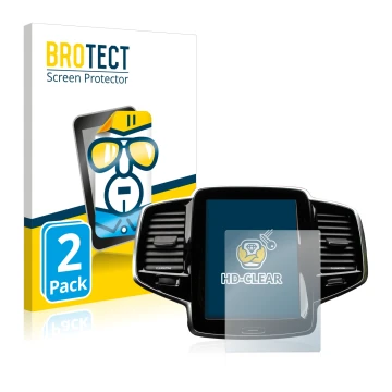 Face avant d’un emballage produit avec le logo de la marque BROTECT. À côté, l’appareil Volvo XC90 Senus 2015-2017 est représe