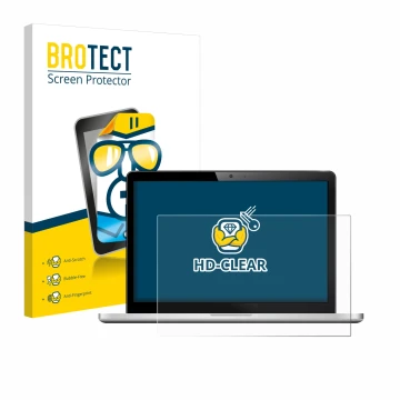 Face avant d’un emballage produit avec le logo de la marque BROTECT. À côté, l’appareil est représenté avec la protection d’éc