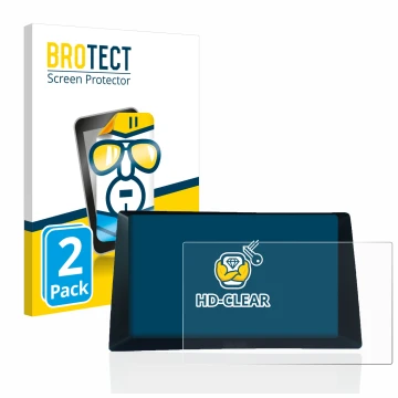 Face avant d’un emballage produit avec le logo de la marque BROTECT. À côté, l’appareil Audi A5 8T 2010 MMI 3G High est représ