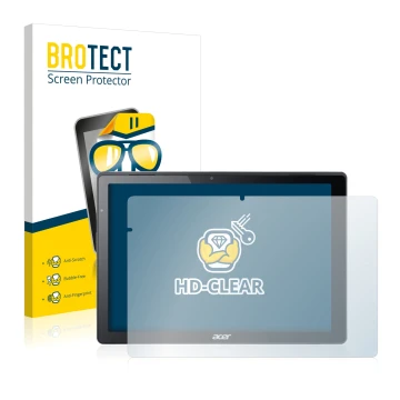 Face avant d’un emballage produit avec le logo de la marque BROTECT. À côté, l’appareil Acer Switch Alpha 12 est représenté av