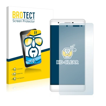 Face avant d’un emballage produit avec le logo de la marque BROTECT. À côté, l’appareil Phicomm Passion 2S est représenté avec