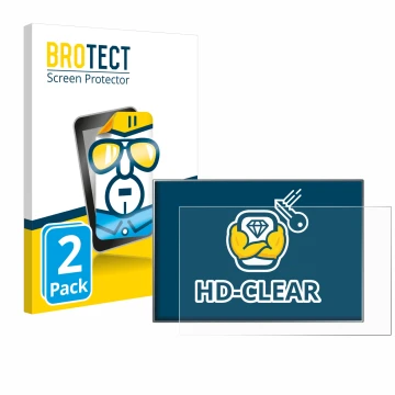 Face avant d’un emballage produit avec le logo de la marque BROTECT. À côté, l’appareil Siemens Simatic HMI KTP 900 Basic est 