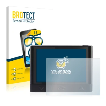 Face avant d’un emballage produit avec le logo de la marque BROTECT. À côté, l’appareil Coyote Mini est représenté avec la pro