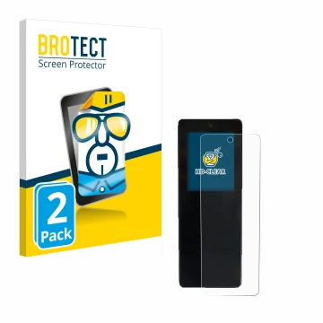 Face avant d’un emballage produit avec le logo de la marque BROTECT. À côté, l’appareil Stromer ST2 Omni-Display est représent