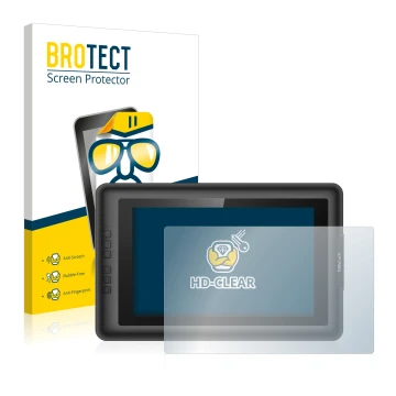 Face avant d’un emballage produit avec le logo de la marque BROTECT. À côté, l’appareil XP-Pen Artist 13.3 est représenté avec