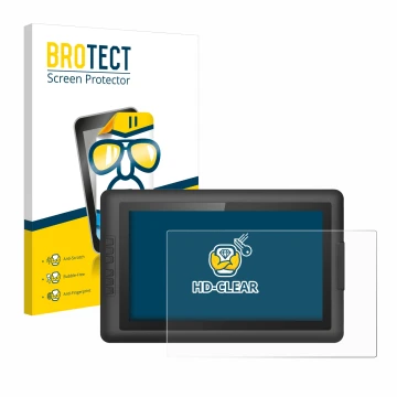 Face avant d’un emballage produit avec le logo de la marque BROTECT. À côté, l’appareil XP-Pen Artist 15.6 est représenté avec