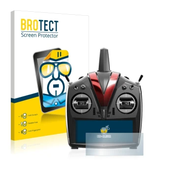 Face avant d’un emballage produit avec le logo de la marque BROTECT. À côté, l’appareil VBar Control Touch est représenté avec