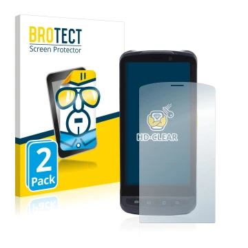 Face avant d’un emballage produit avec le logo de la marque BROTECT. À côté, l’appareil Newland MT90 Orca est représenté avec 