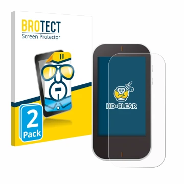 Face avant d’un emballage produit avec le logo de la marque BROTECT. À côté, l’appareil Garmin Approach G80 est représenté ave