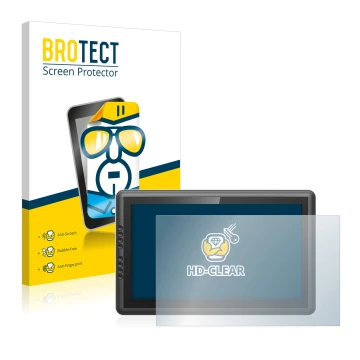 Face avant d’un emballage produit avec le logo de la marque BROTECT. À côté, l’appareil XP-Pen Artist 16 Pro 15.6