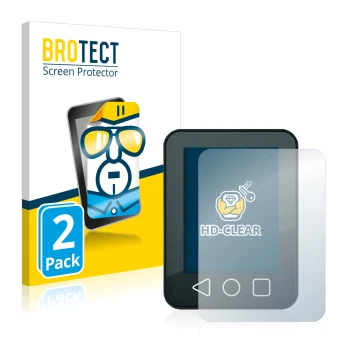 Face avant d’un emballage produit avec le logo de la marque BROTECT. À côté, l’appareil Neodrives neoMMI Z20c est représenté a