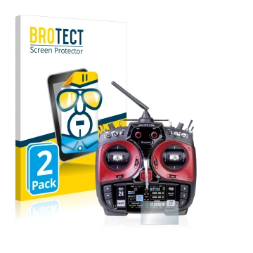 Face avant d’un emballage produit avec le logo de la marque BROTECT. À côté, l’appareil Graupner mz-24 Pro est représenté avec