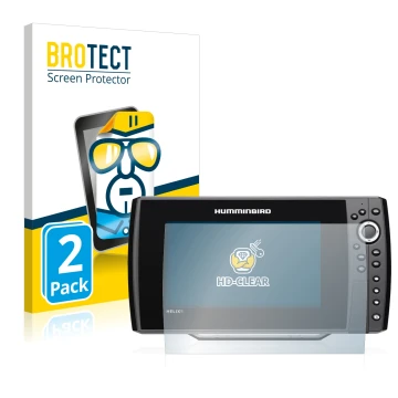 Face avant d’un emballage produit avec le logo de la marque BROTECT. À côté, l’appareil Humminbird Helix 9 G3N est représenté 