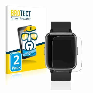 Face avant d’un emballage produit avec le logo de la marque BROTECT. À côté, l’appareil Letsfit Fitness Tracker 1.3