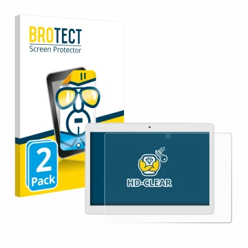 Face avant d’un emballage produit avec le logo de la marque BROTECT. À côté, l’appareil Alldocube M5X Pro est représenté avec 