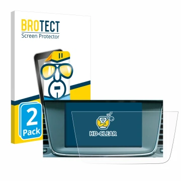 Face avant d’un emballage produit avec le logo de la marque BROTECT. À côté, l’appareil Opel Grandland X Hybrid 2020 IntelliLi