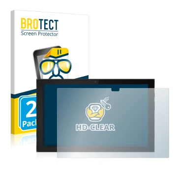 Face avant d’un emballage produit avec le logo de la marque BROTECT. À côté, l’appareil Lenovo IdeaPad Duet 3i (en paysage) es