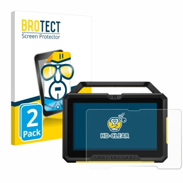 Face avant d’un emballage produit avec le logo de la marque BROTECT. À côté, l’appareil Dell Latitude 7220 est représenté avec