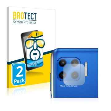 Face avant d’un emballage produit avec le logo de la marque BROTECT. À côté, l’appareil Motorola Moto G 5G Plus (Caméra UNIQUE