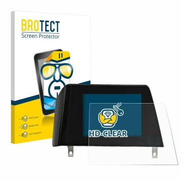 Face avant d’un emballage produit avec le logo de la marque BROTECT. À côté, l’appareil BMW 3 G21 2020 Infotainment System (tr