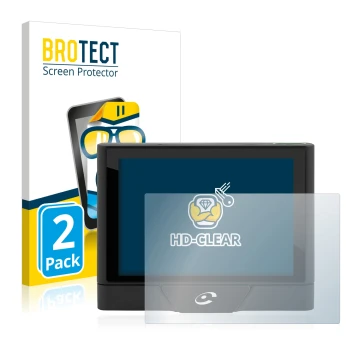 Face avant d’un emballage produit avec le logo de la marque BROTECT. À côté, l’appareil Coyote UP est représenté avec la prote