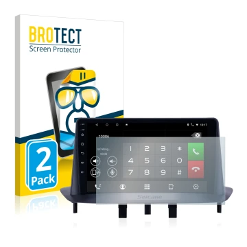Face avant d’un emballage produit avec le logo de la marque BROTECT. À côté, l’appareil Pioneer AVH-Z5200DAB est représenté av