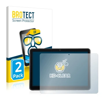 Face avant d’un emballage produit avec le logo de la marque BROTECT. À côté, l’appareil Wortmann Terra Pad 1006 est représenté