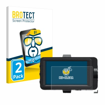 Face avant d’un emballage produit avec le logo de la marque BROTECT. À côté, l’appareil Sony FX6 est représenté avec la protec