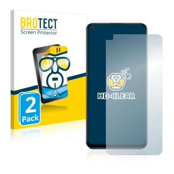 Face avant d’un emballage produit avec le logo de la marque BROTECT. À côté, l’appareil realme 8 Pro est représenté avec la pr