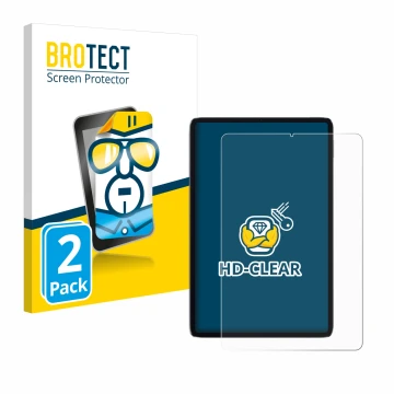 Face avant d’un emballage produit avec le logo de la marque BROTECT. À côté, l’appareil Xiaomi Mi Pad 5 est représenté avec la