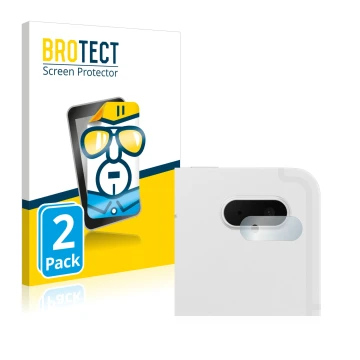 Face avant d’un emballage produit avec le logo de la marque BROTECT. À côté, l’appareil Samsung Galaxy Tab S7 FE (Caméra UNIQU