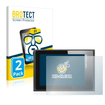 Face avant d’un emballage produit avec le logo de la marque BROTECT. À côté, l’appareil Apexcam ‎M80 Air est représenté avec l