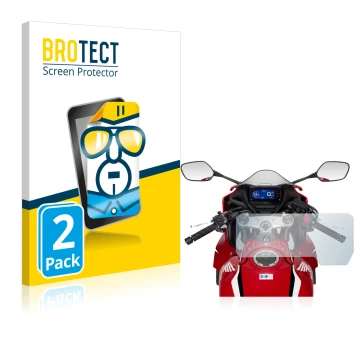 Face avant d’un emballage produit avec le logo de la marque BROTECT. À côté, l’appareil Honda CBR650R 2019-2021 est représenté