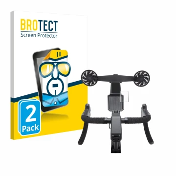 Face avant d’un emballage produit avec le logo de la marque BROTECT. À côté, l’appareil Tacx Neo Bike Smart est représenté ave