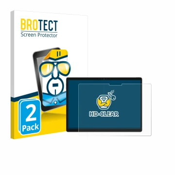 Face avant d’un emballage produit avec le logo de la marque BROTECT. À côté, l’appareil Dell Latitude 7320 Detachable est repr