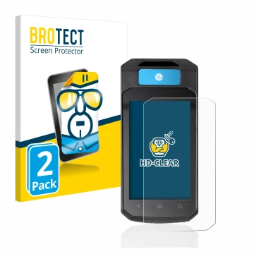 Face avant d’un emballage produit avec le logo de la marque BROTECT. À côté, l’appareil Accu-Chek Insight mit DBLG1 est représ