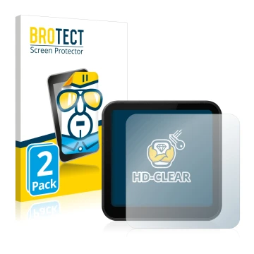 Face avant d’un emballage produit avec le logo de la marque BROTECT. À côté, l’appareil DJI Action 2 est représenté avec la pr