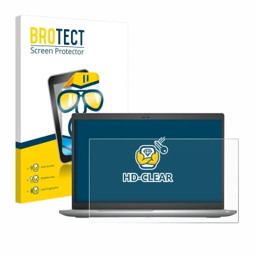 Face avant d’un emballage produit avec le logo de la marque BROTECT. À côté, l’appareil Dell Latitude 5520 est représenté avec