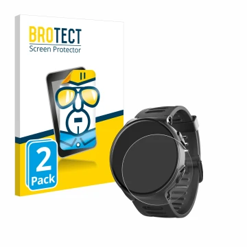 Face avant d’un emballage produit avec le logo de la marque BROTECT. À côté, l’appareil Kiprun 500 est représenté avec la prot