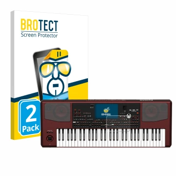 Face avant d’un emballage produit avec le logo de la marque BROTECT. À côté, l’appareil KORG Pa1000 est représenté avec la pro
